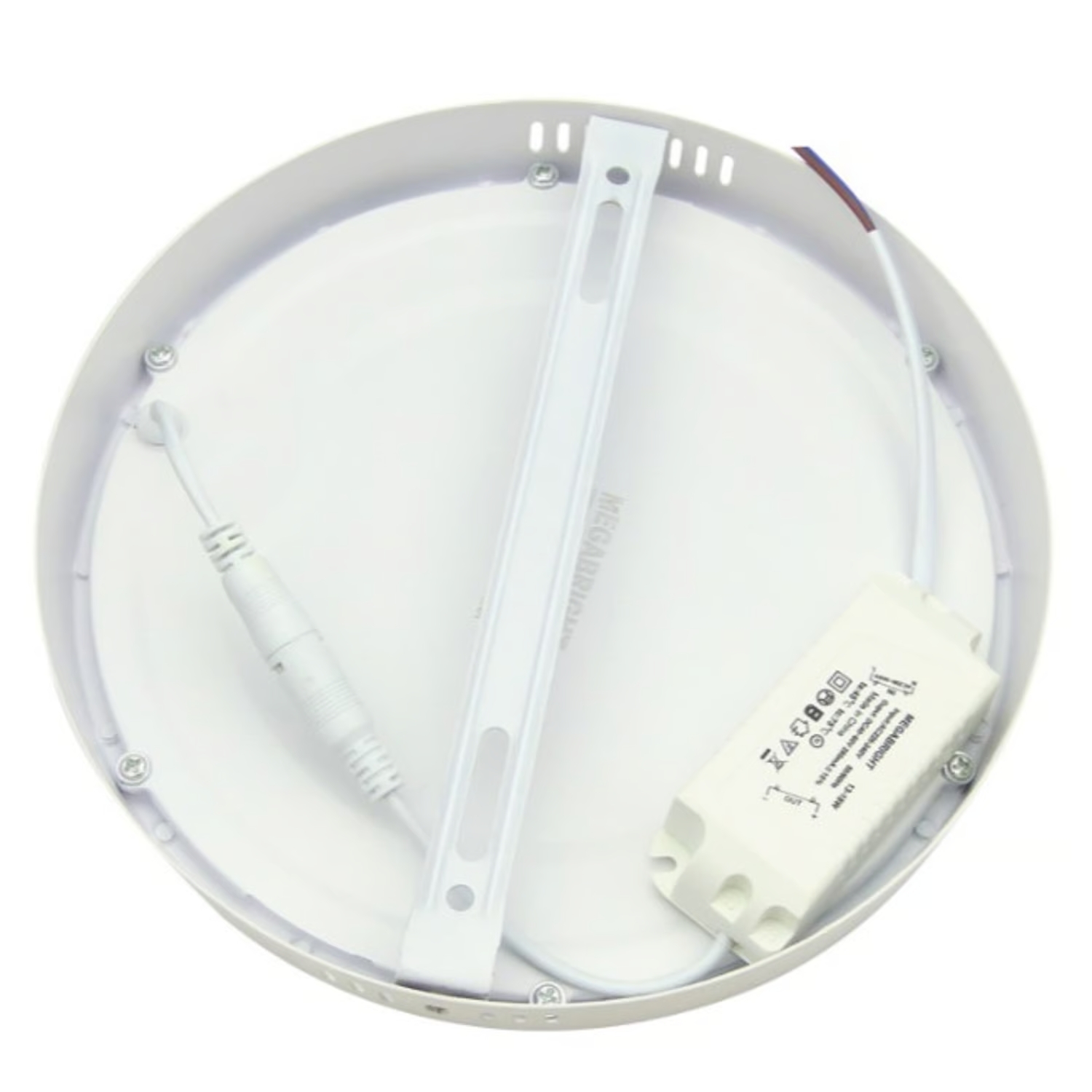 FOCO LED PANEL 18WATT SOBREPUESTO MEGABRIGHT REDONDO LUZ CALIDA 3000K - 2