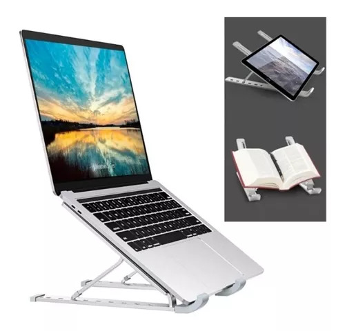 SOPORTE/PORTA NOTEBOOK-TABLET ALUMINIO CON REGULACION DE INCLINACION - 2