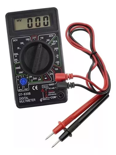 TESTER DIGITAL DT-830B CLASICO NEGRO CAJA - 2