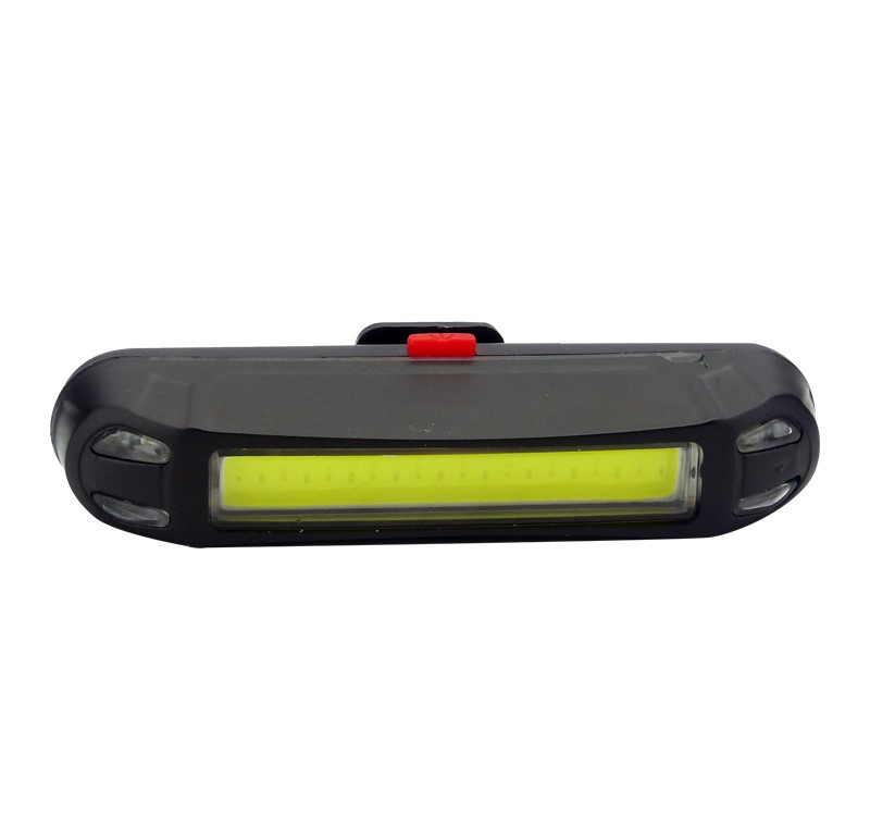 LUZ BICI DELANTERA 1 LED COB DUO USB RECARGABLE LUZ BLANCA Y ROJA EFECTOS EN CAJA - 1