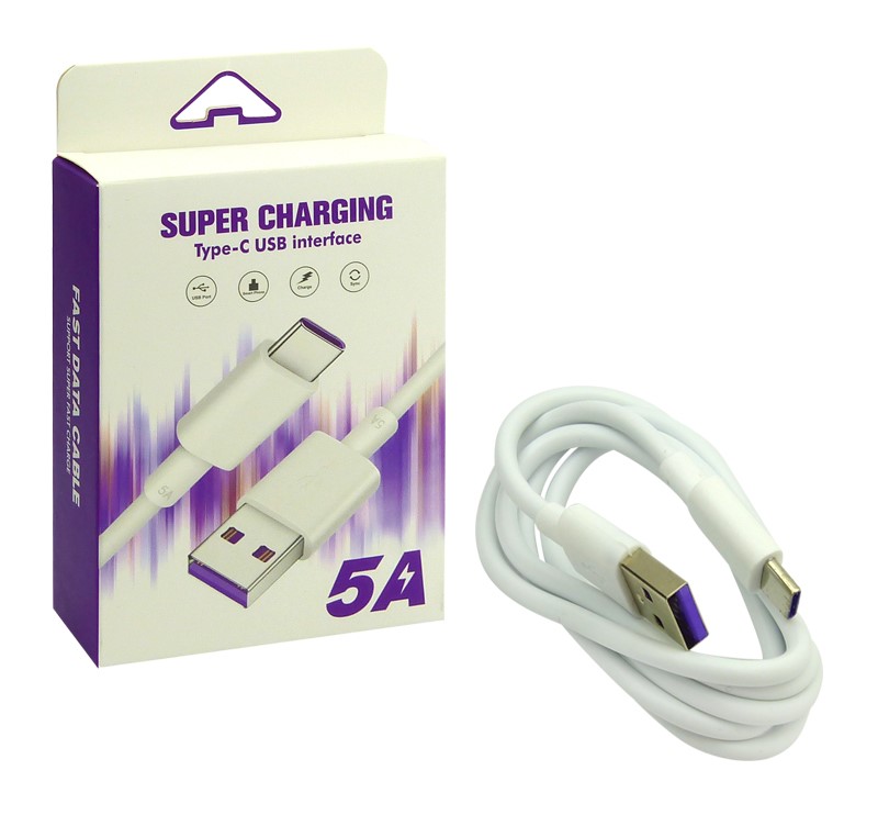 GENÉRICO CABLE USB A TYPE-C CARGA 5 AMP ALTA CALIDAD IDEAL PARA CELULAR Y TABLET CAJA