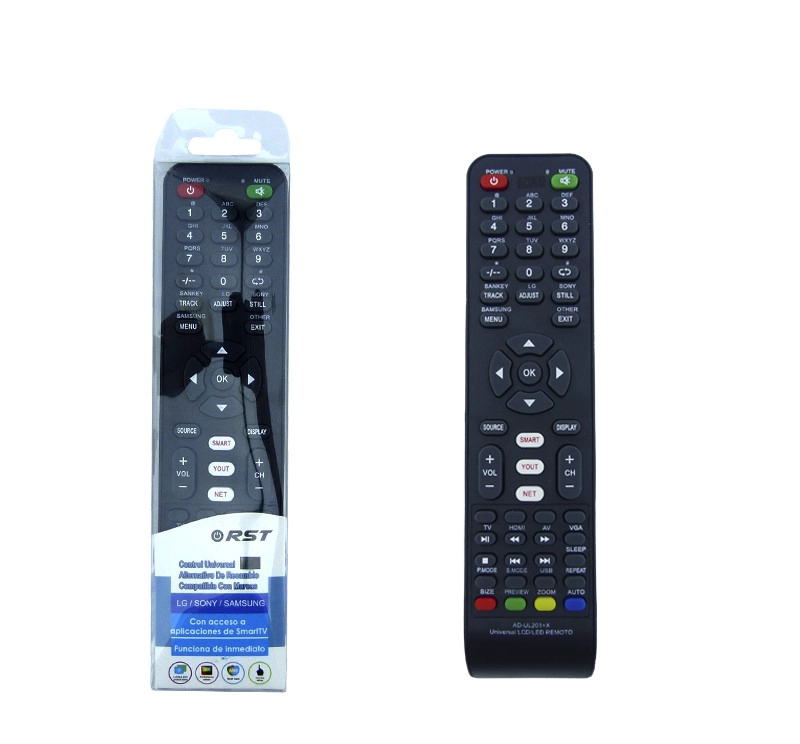 CONTROL REMOTO UNIVERSAL PARA SAMSUNG -LG-SONY RST CON ACCESO APP SMART-TV CAJA - 2