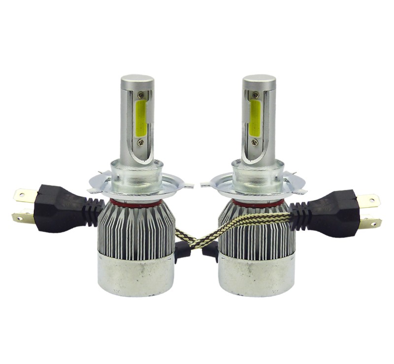AMPOLLETA KIT LED H-4 MOD.C6 36W 3.800LM CON VENTILADOR ALTA CALIDAD - 1