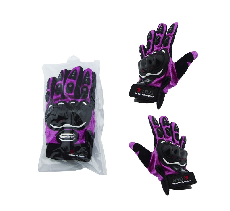 GUANTES PARA MOTO Y-PEOG PARA MUJER CON PROTECCION TALLA S-M ROSA - 2