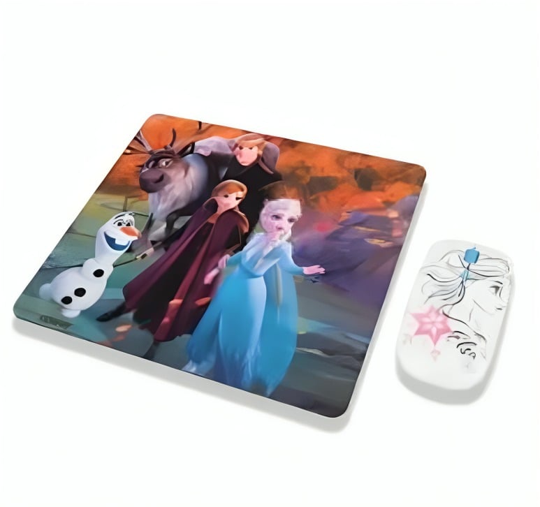 MOUSE INALAMBRICO DISNEY KIT 76427-NOC Y PAD FROZEN