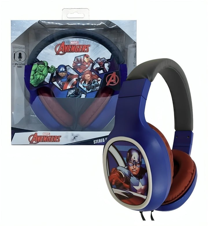 AUDIFONOS HP503043N-CAP TEEN CAPITAN AMERICA ALAMBRICO - 3