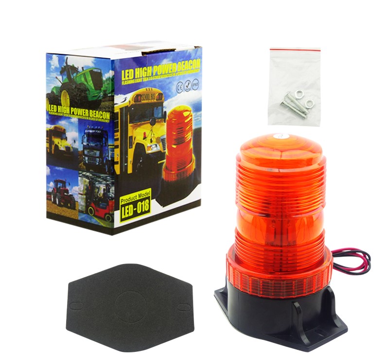 BALIZA LED STROBO 30 LED AMBAR APERNABLE MOD.LED-018 12/24 VOLT - 2