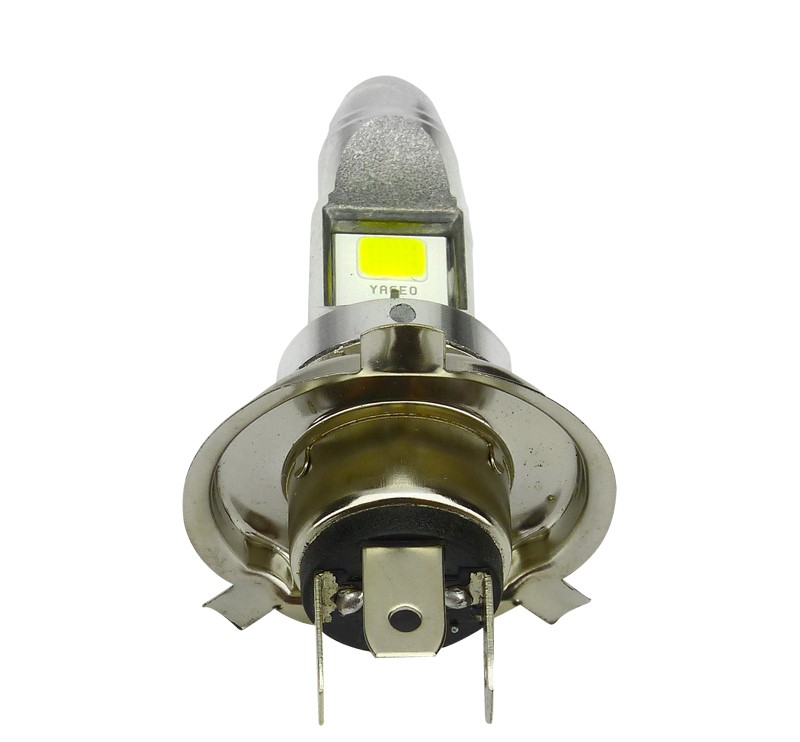 AMPOLLETA PARA MOTO H-4 LED COB AC-DC 12/24V SET X 1 PCS EN BLISTER - 1