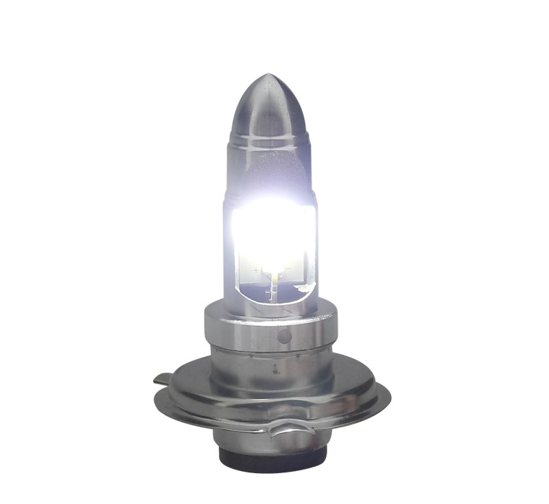 AMPOLLETA PARA MOTO H-4 LED COB AC-DC 12/24V SET X 1 PCS EN BLISTER - 2
