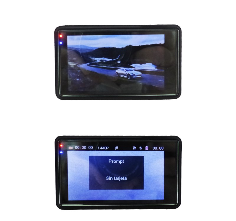 CAMARA DVR DOBLE CAMARA 360 GRADOS PANTALLA LCD 3 PULG 2 CAMARAS - 2