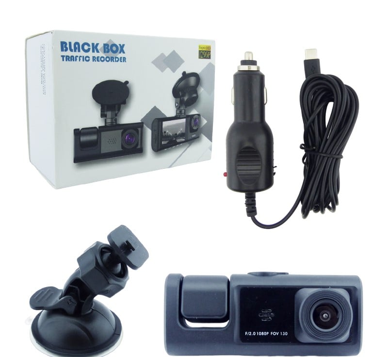 CÁMARA DVR DOBLE MODELO D23 FULL HD CON PANTALLA DE 2” Y CAPACIDAD D 170 GRADOS PANTALLA LCD 2 PULG - 3