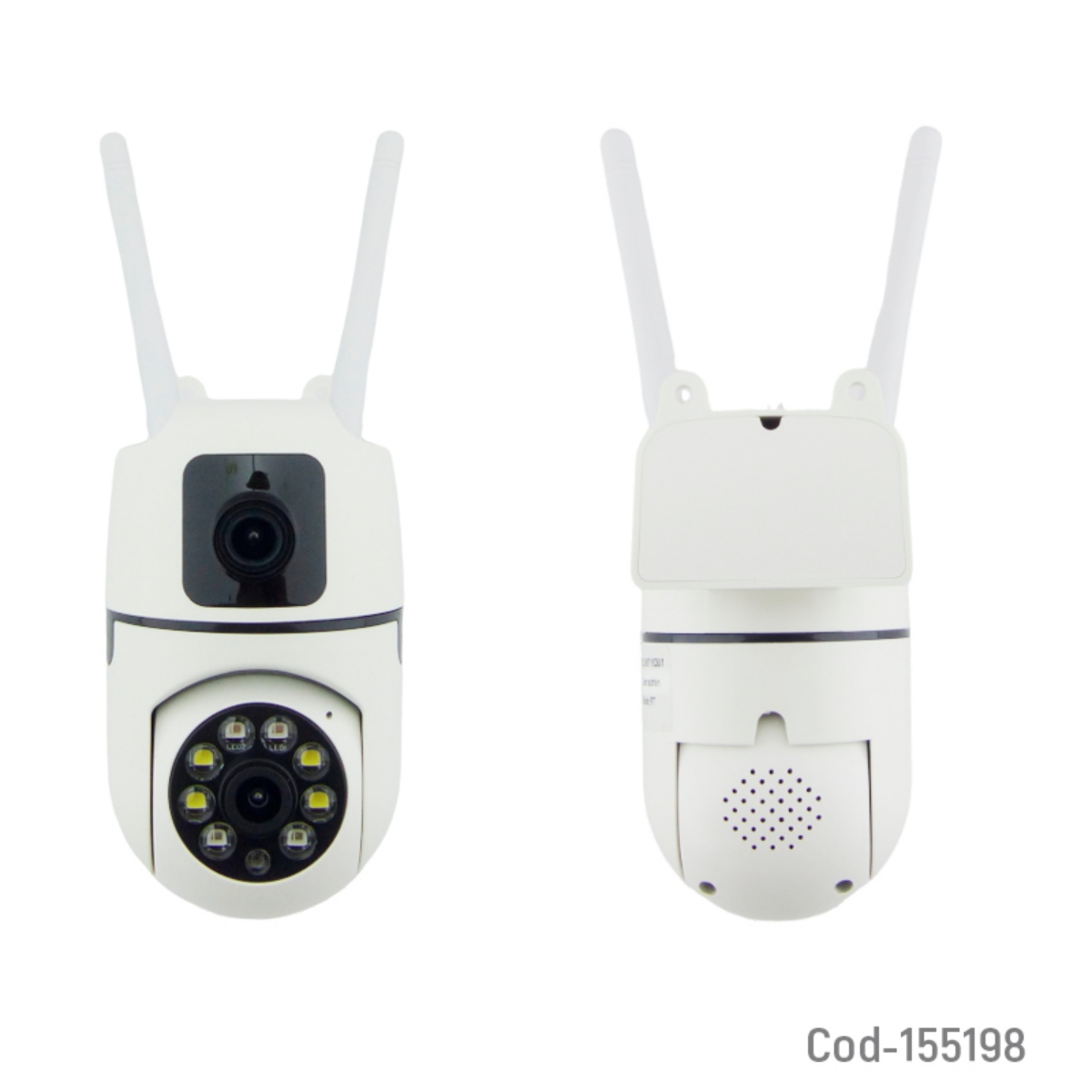 CAMARA VIGILANCIA IP WIFI DOBLE LENTE MOD.E10 CON MOVIMIENTO - 2