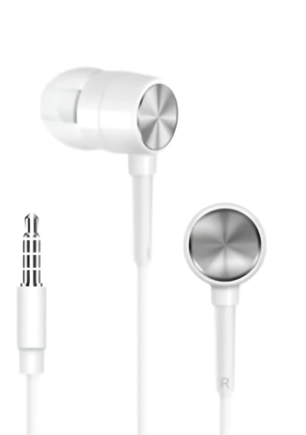 AUDIFONO DHH-1111 METAL IN EAR BLANCO - 1
