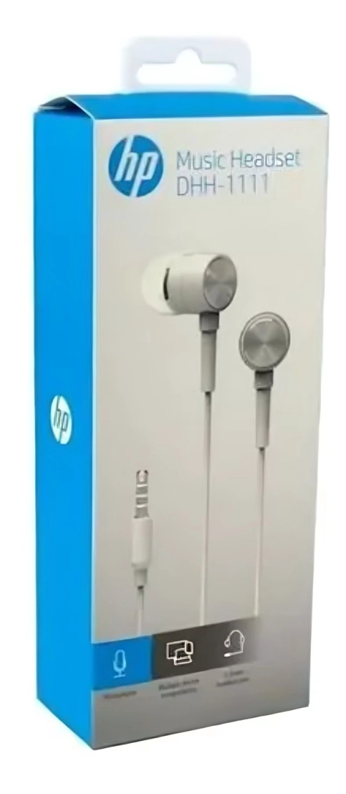 AUDIFONO DHH-1111 METAL IN EAR BLANCO - 2