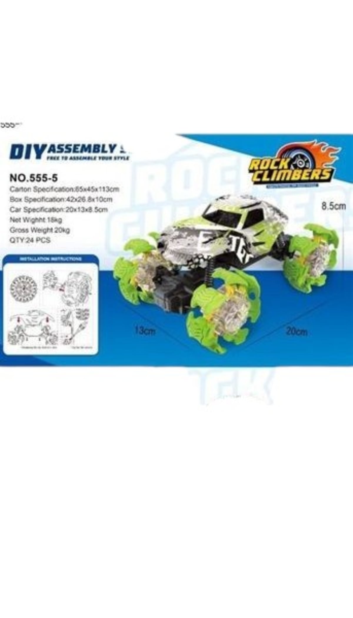 AUTO CONTROL REMOTO 4X4 CON BATERÍA Y CARGADOR DEL AUTOMÓVIL - 2