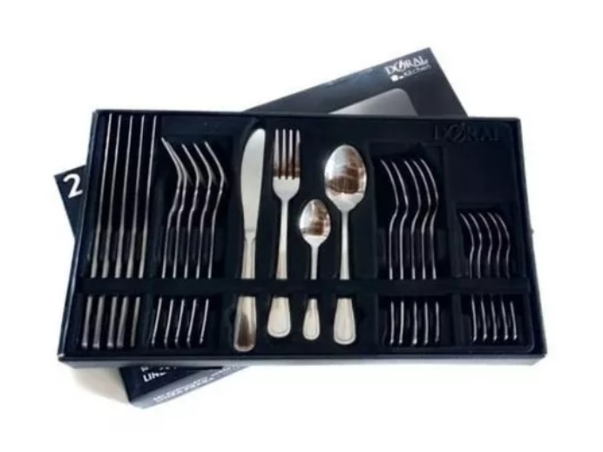 SET CUCHILLERIA PRAGA 24 PIEZAS DORAL - 1