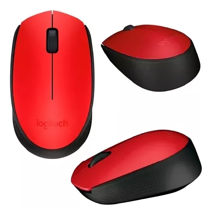 MOUSE INALÁMBRICO LOGITECH M170 ROJ 910-004941 - 1