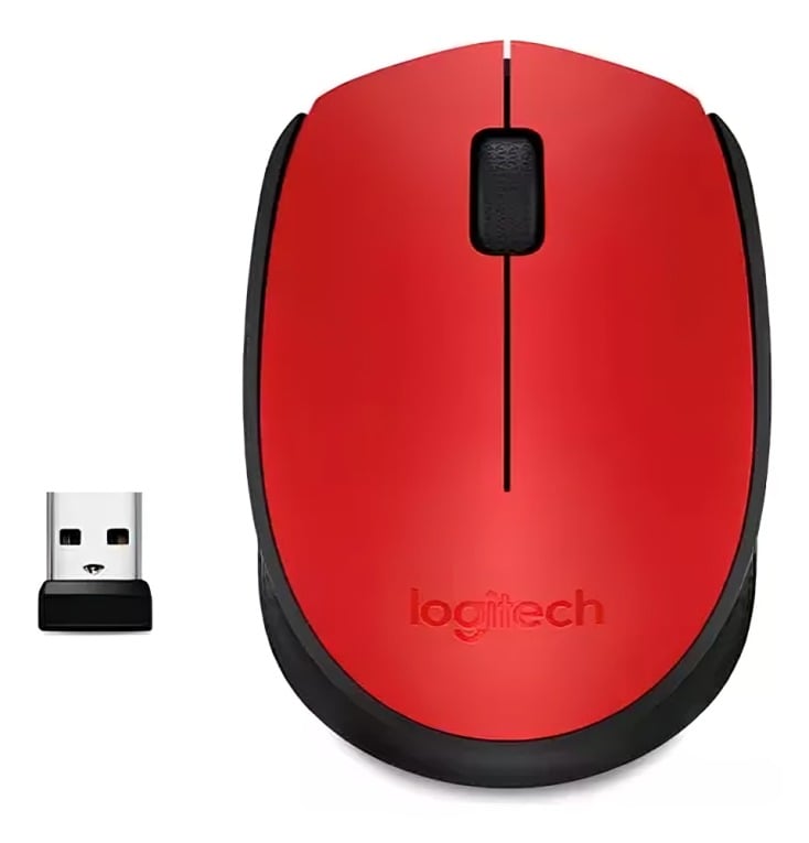 MOUSE INALÁMBRICO LOGITECH M170 ROJ 910-004941 - 2