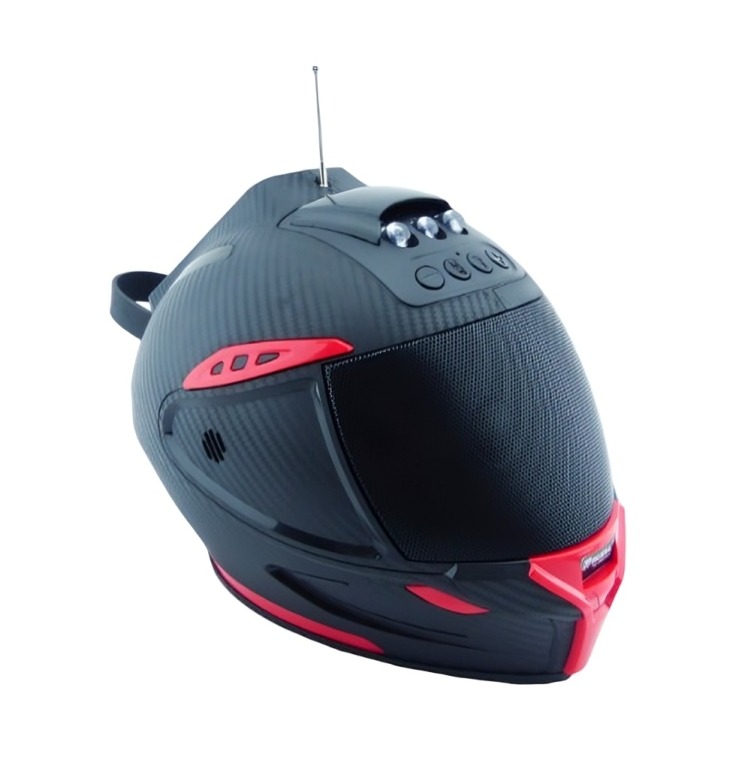 PARLANTE SOLAR TIPO CASCO MUSYL M-60 USB-TF CON LED - 2