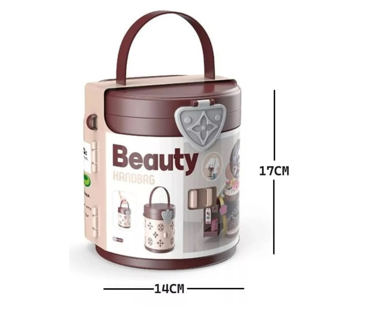 MINI MALETA BAG TOCADOR DE BELLEZA 25 PIEZAS JUGUETE MAQUILLAJE NIÑAS - 2