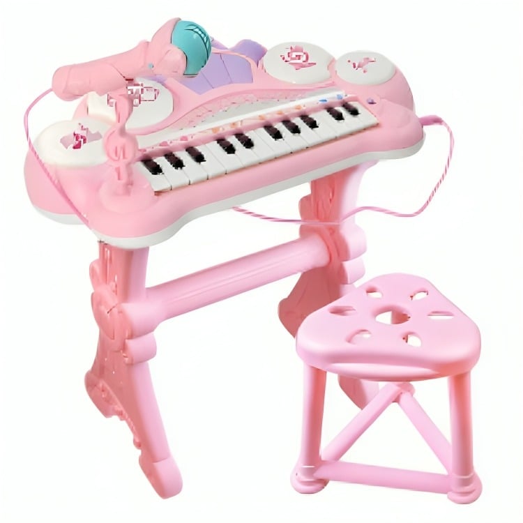 TECLADO ELECTRÓNICO PIANO MUSICAL CON MICRÓFONO - 2