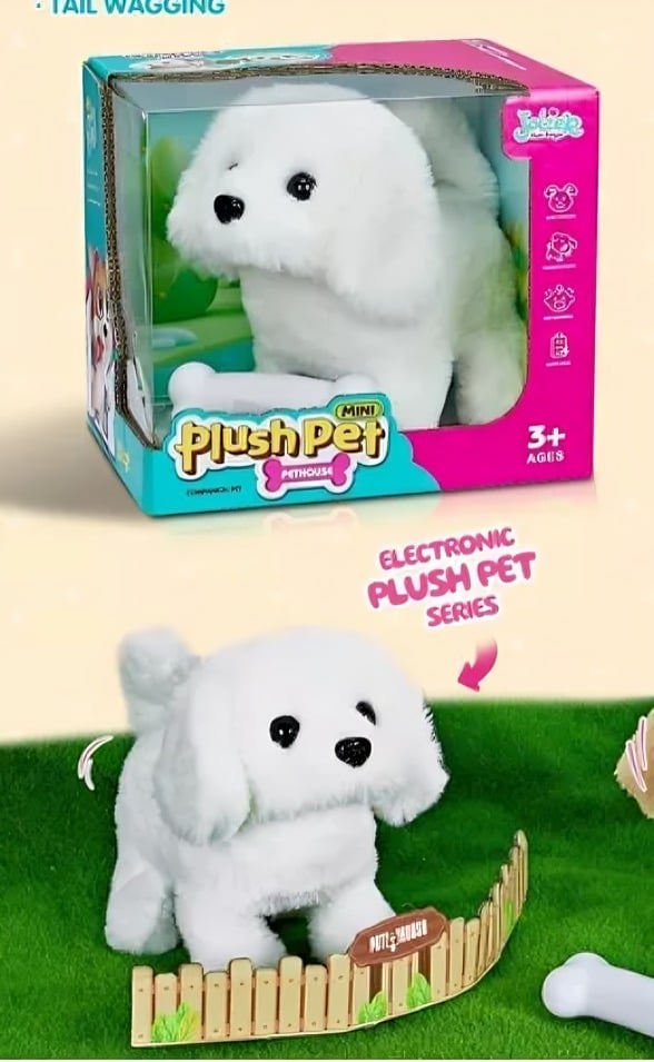 PERRITO BLANCO CON ACCESORIO - 1
