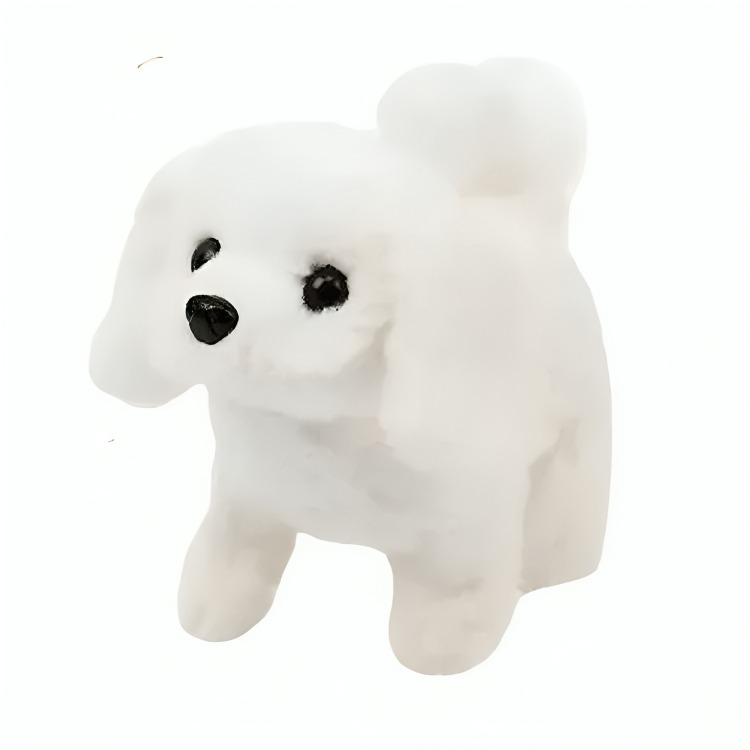 PERRITO BLANCO CON ACCESORIO - 2
