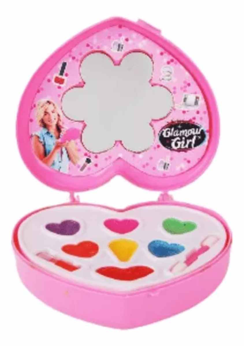 JUEGO MAQUILLAJE GLAMOUR GIRL CORAZON GRANDE 35CM X 22CM - 2