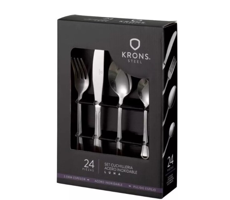 JUEGO DE CUCHILLERIA 24 PIEZAS LUNA KRONS - 3