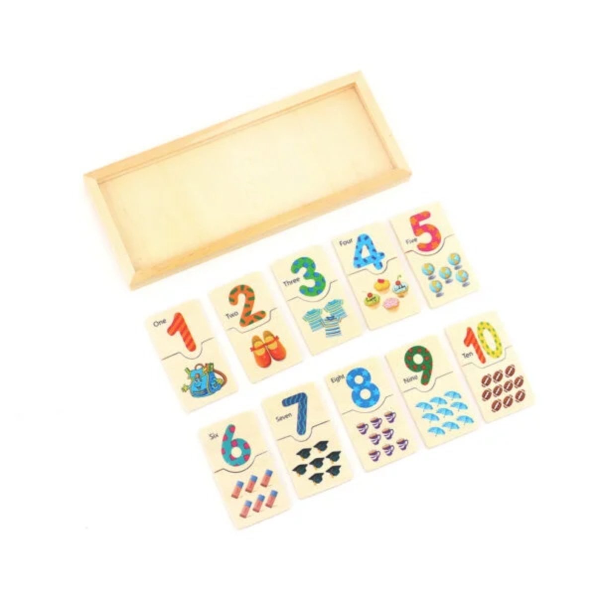 DOMINÓ NÚMERO JUGUETE MULTICOLOR DIDÁCTICO - 1