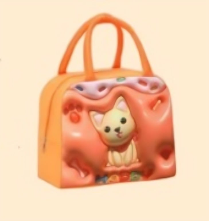 LONCHERA TERMICA DISEÑO 3D  ESCOLAR IFANTIL PERRO - 2