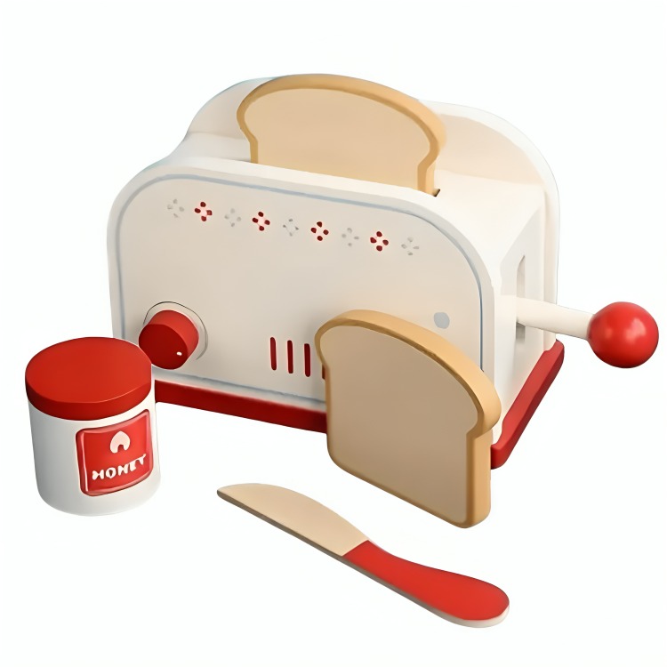TOSTADORA JUEGO COCINA MULTICOLOR MADERA - 1
