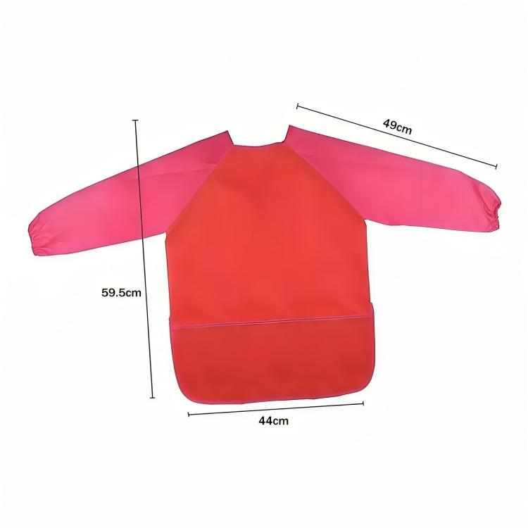 BABERO DELANTAL PECHERA NIÑO NIÑA MANGA LARGA IMPERMEABLE - 2