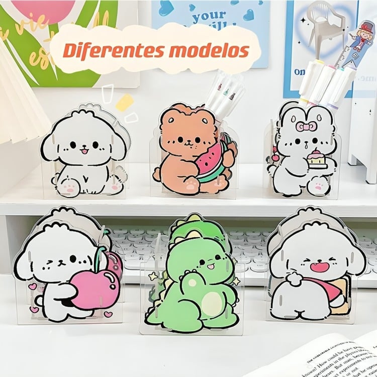 ORGANIZADOR MESA KAWAII DISEÑO ANIMAL - 3