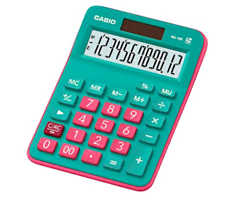 CALCULADORA CASIO TIPO MINI ESCRITORIO MX-12B VERDE - 3