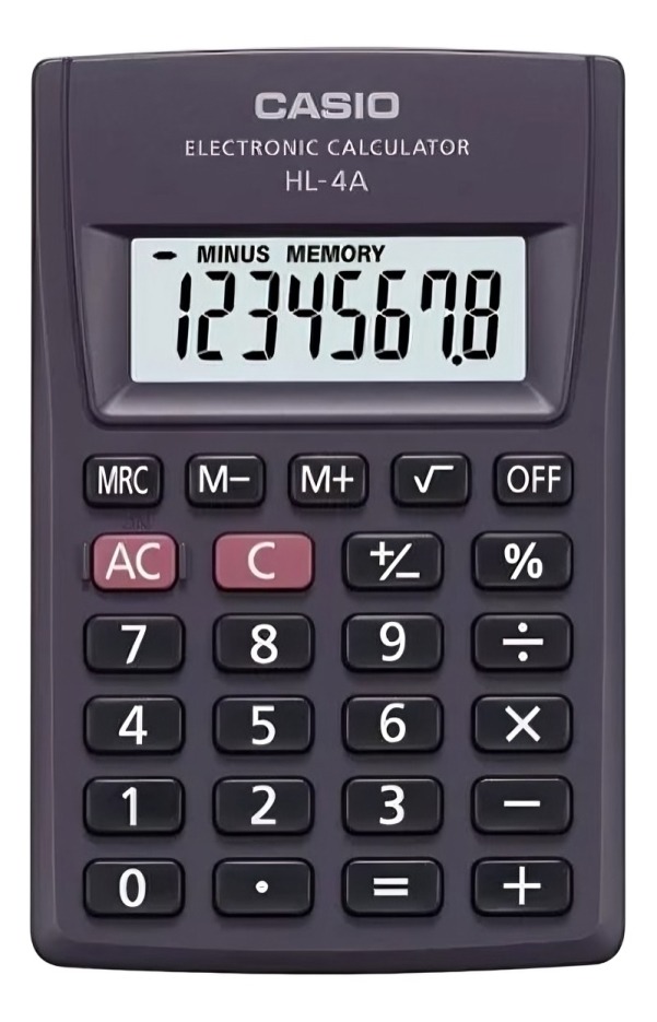 CALCULADORA CASIO 8 DIGUITOS HL-4A - 2