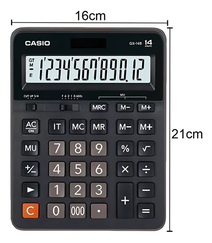 CALCULADORA CASIO 8 DIGUITOS GX-14B - 1