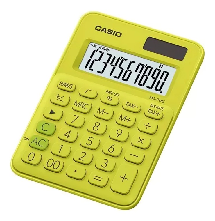 CALCULADORA CASIO TIPO MINI ESCRITORIO MS-7UC - 1