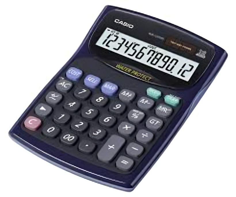 CALCULADORA CASIO TIPO MINI ESCRITORIO WD-220MS MORADO - 3