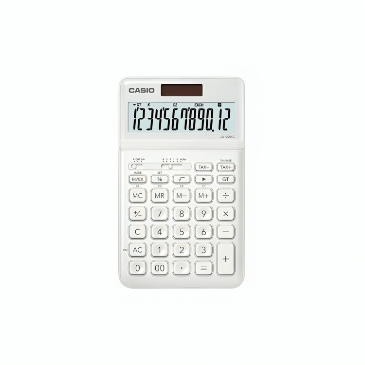 CALCULADORA CASIO TIPO MINI ESCRITORIO MS-7UC BLANCO - 1