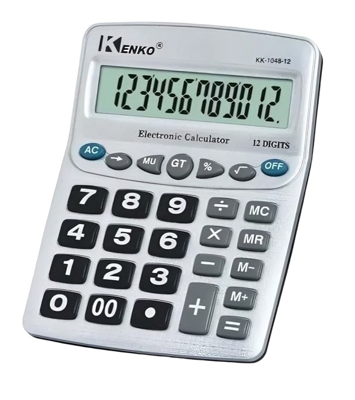 CALCULADORA 12 DÍGITOS KD-1048B - 1