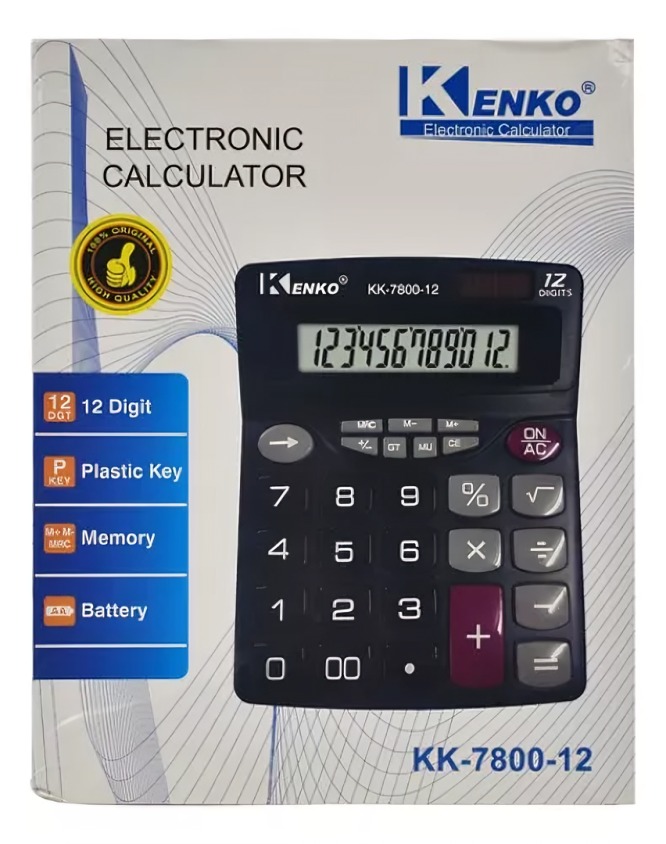 CALCULADORA 12 DÍGITOS CT-7800 - 1