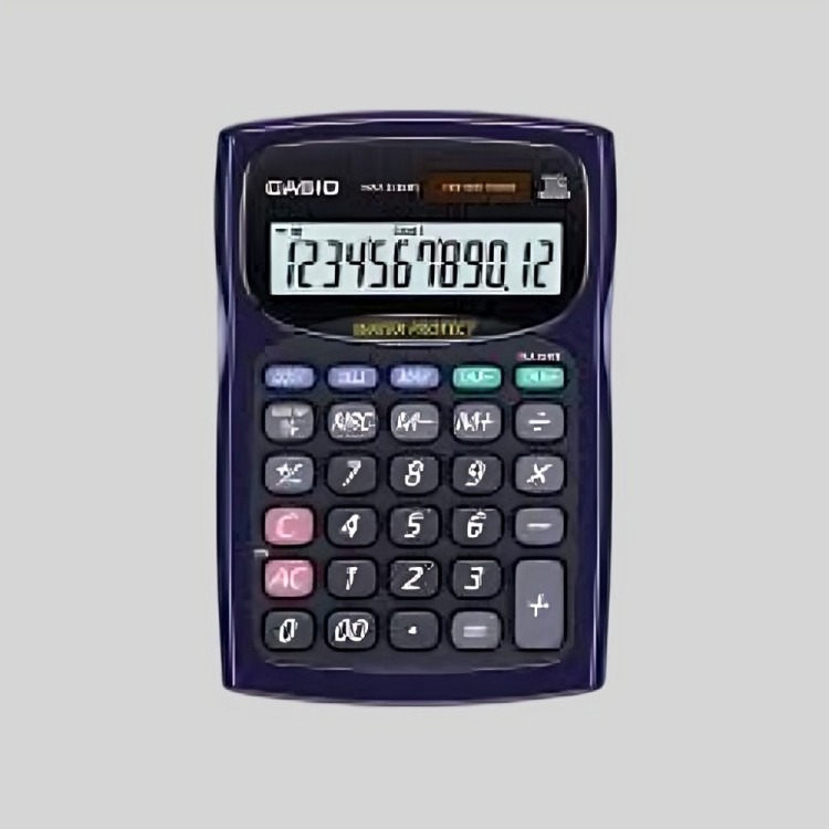 CALCULADORA CASIO TIPO MINI ESCRITORIO WM-220MS AZUL - 1