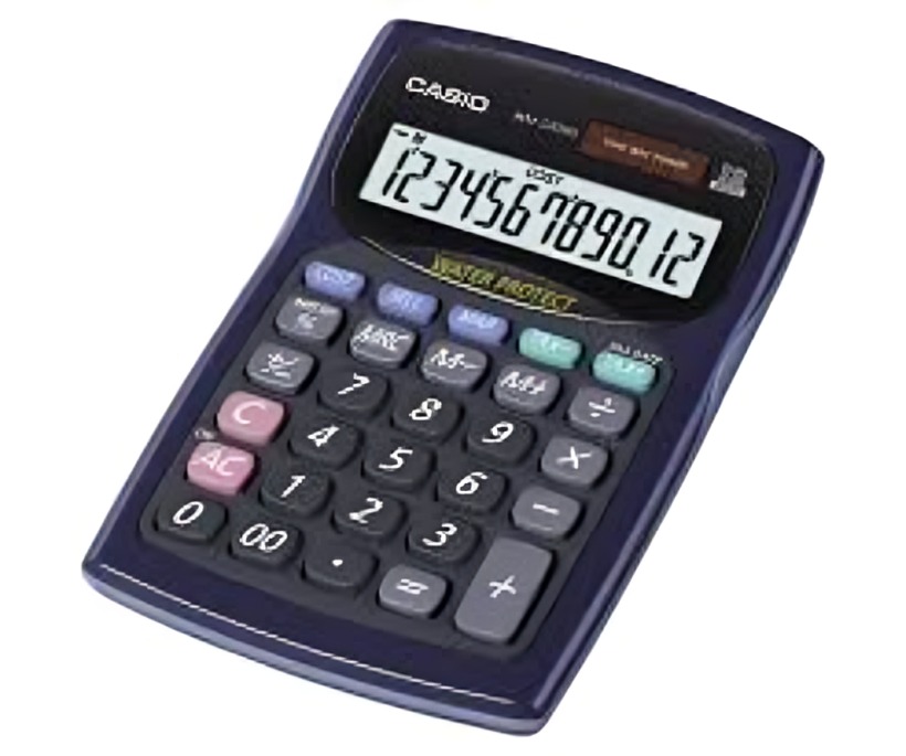 CALCULADORA CASIO TIPO MINI ESCRITORIO WM-220MS AZUL - 2