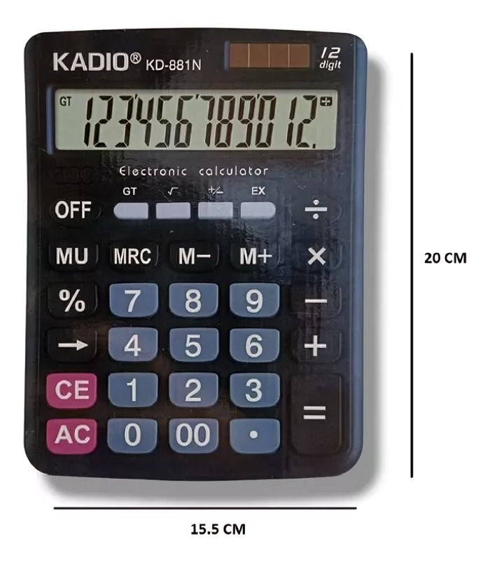 CALCULADORA 12 DÍGITOS KD-881N - 1