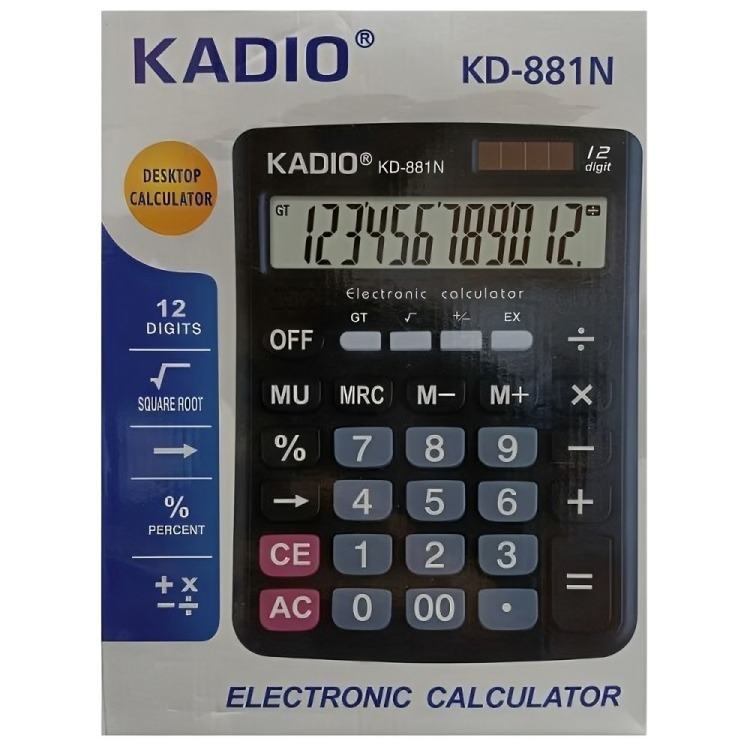 CALCULADORA 12 DÍGITOS KD-881N - 3