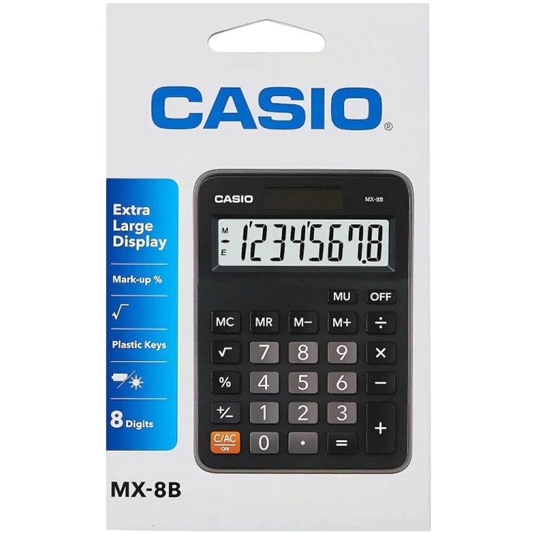 CALCULADORA CASIO TIPO MINI ESCRITORIO MX-8B - 1