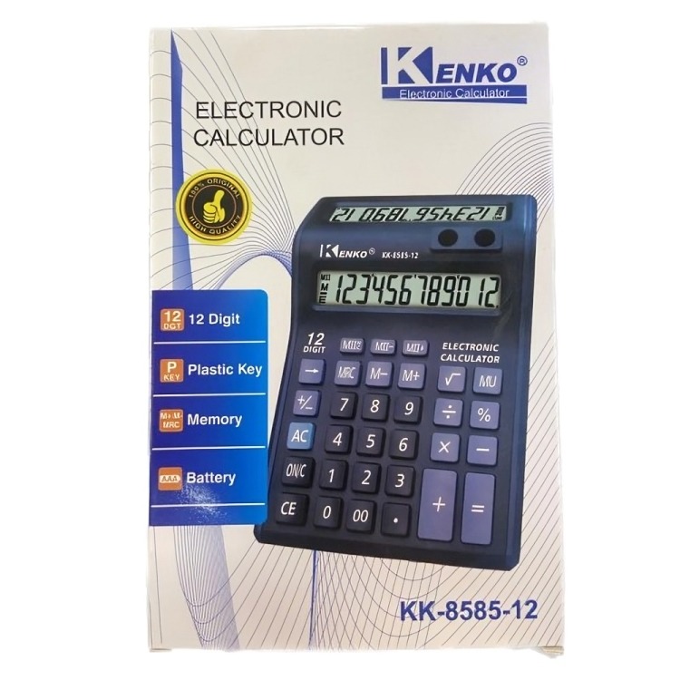 CALCULADORA ELECTRÓNICA DE ESCRITORIO KK-8585-12 - 1