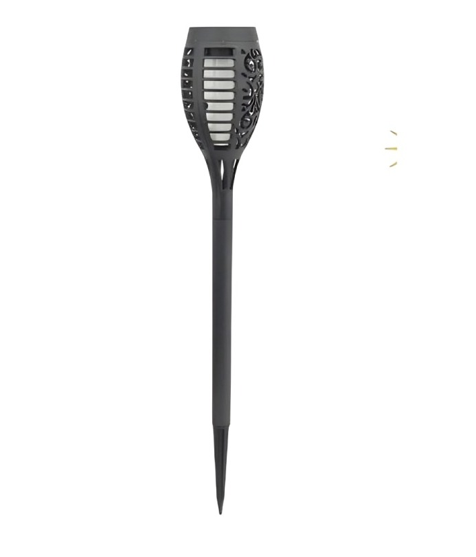 ESTACA LED SOLAR EFECTO TIPO LLAMA PARA JARDÍN - 1