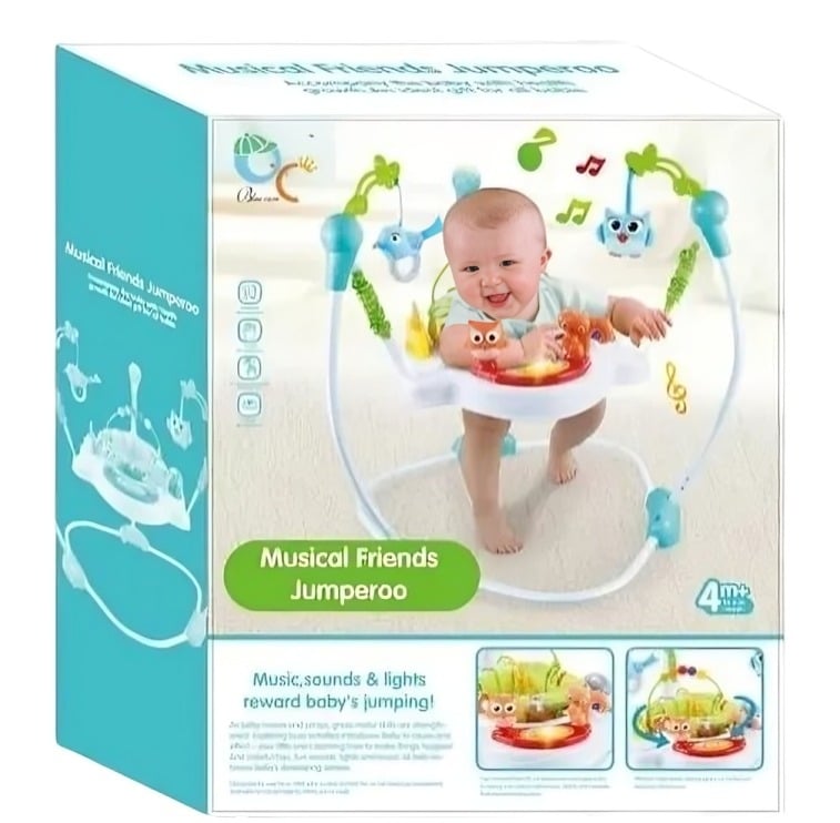 BABY JUMPER MUSICAL MULTIFUNCION CELESTE - 3